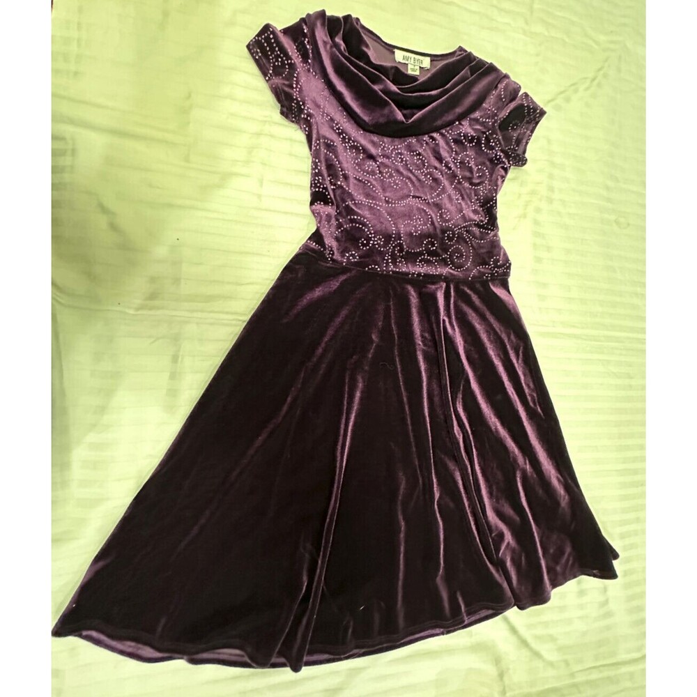 AMY BYER GIRLS VELOUR DRESS SIZE 7